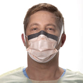 FluidShield Procedure Mask with Eye Shield Anti-fog Orange, NonSterile