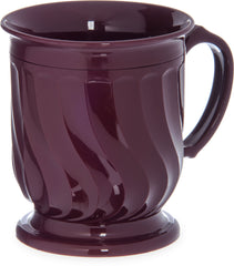 MUG, PEDESTAL PP INSULATED CRANBERRY 8OZ (48/CS)