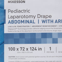 DRAPE, SURGICAL PED LAPAROTOMYSTR 72"X124" (10/CS)