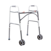WALKER, FOLDING STEEL W/WHLS HVY DUTY ADLT 500LB (2/CS)