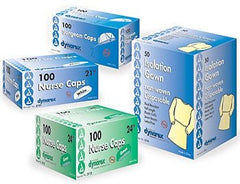 GOWN, POLY COATED WHT (5/BG 10BG/CS)
