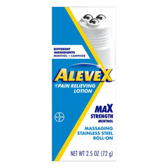 ALEVE-X, LOT ROLLERBALL PAIN RELIEVING MAX STRENGTH 2.5OZ