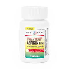 ASPIRIN, TAB 81MG (200/BT 12BT/CS)