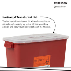 CONTAINER, SHARPS RED 3GL STACKABLE (12/CS)