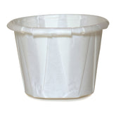 CUP, SOUFFLE PORTN TRTD PAPER WHT 3/4OZ (250/SL 20SL/CS)