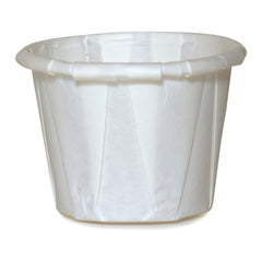 CUP, SOUFFLE PORTN TRTD PAPER WHT 3/4OZ (250/SL 20SL/CS)