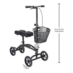WALKER, KNEE STEERABLE 350LB W/7" WHEELS