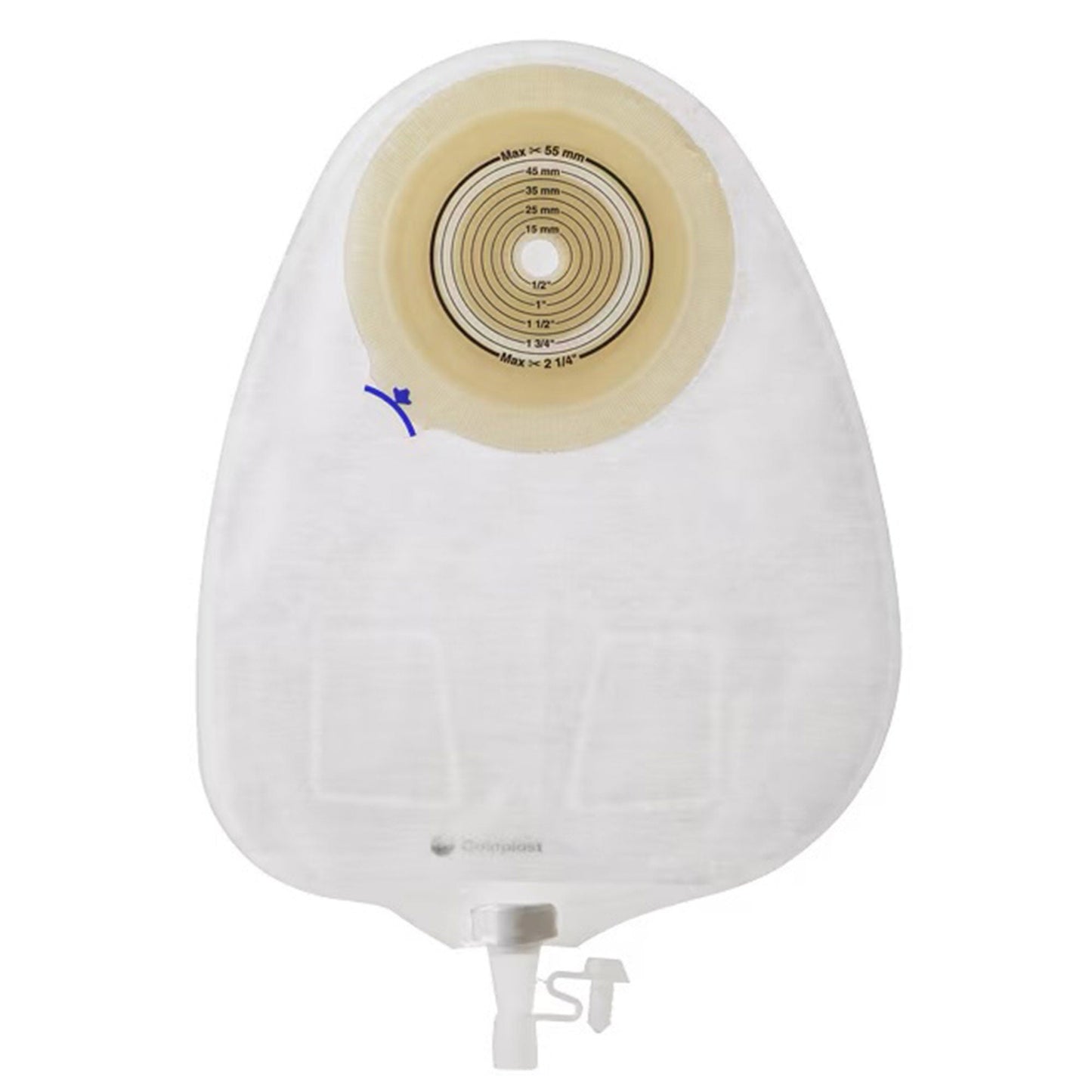 POUCH, UROSTOMY N/CNVX TRANSP 3/8"- 2 1/4" (10/BX)