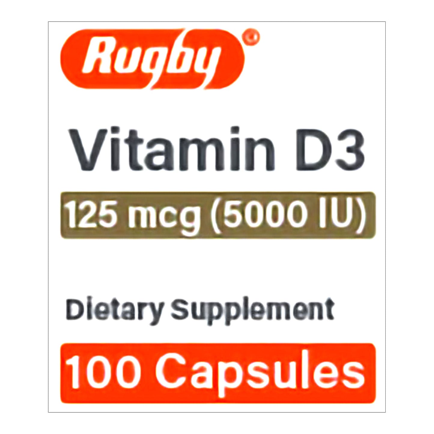 VITAMIN D3, CAP 125MCG (100/BT)