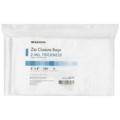 BAG, ZIP LOCK 5"X8" (100/PK 10PK/BX 4BX/CS)