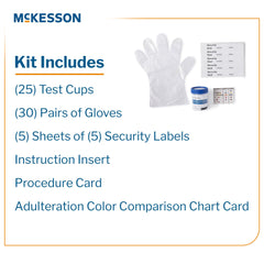 TEST KIT, DRUG SCREEN 12PANEL CUP W/BUP WAIVE (25/BX 4BX/CS)
