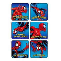 STICKER, SPIDER MAN STRONG & HEALTHY (90/PK)