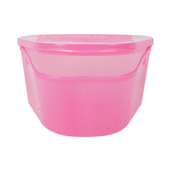 CUP, DENTURE HINGED LID PNK (200/CS)
