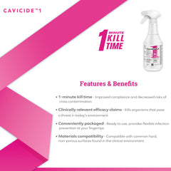 DISINFECTANT, CLNR CAVICIDE1 24OZ (12/CS)