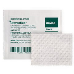 SWAB, DEVICE PREVANTICS ANTISEPTIC 1ML (100/BX 10BX/CS)