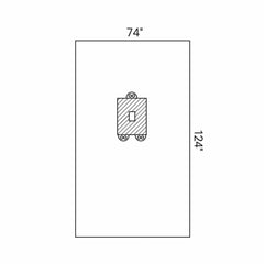 DRAPE, LAPAROTOMY PED 74X124 KIMCLK