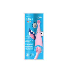 TOOTHBRUSH, SIL DBL SIDE HEAD ISSA 4 BABY PEARL PNK