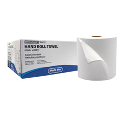 TOWEL, PAPER HARDWOUND ROLL WHT 7.75" X 800FT (6RL/CS)