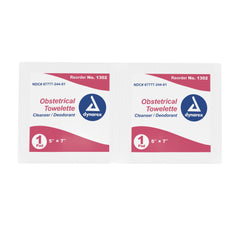 TOWELETTE, MOIST OB IND WRAP 5"X7" (100/BX 10BX/CS)