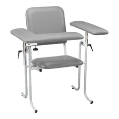 CHAIR, BLD DRWNG FLIP-ARM UPHOL GRY