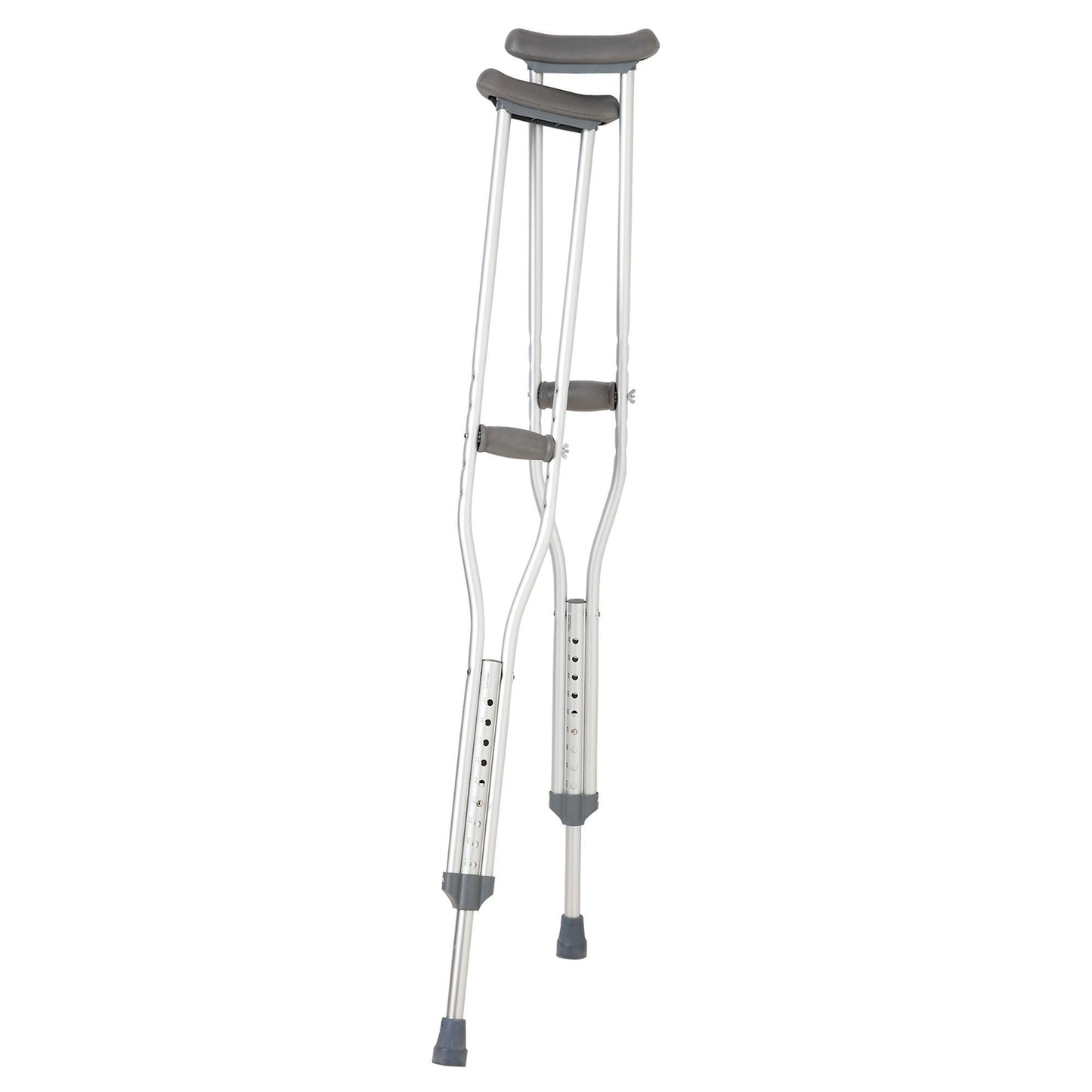 CRUTCHES, ALUM W/PUSH BUTTON ADLT