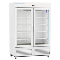 REFRIGERATOR, LAB GLASS DR STD49CU FT D/S