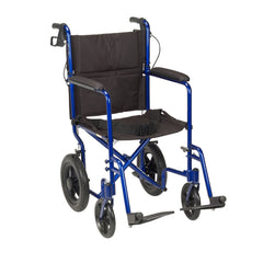 WHEELCHAIR, TRANS EXPEDITION LT WT 12" WHEEL SEAT BELT BLU