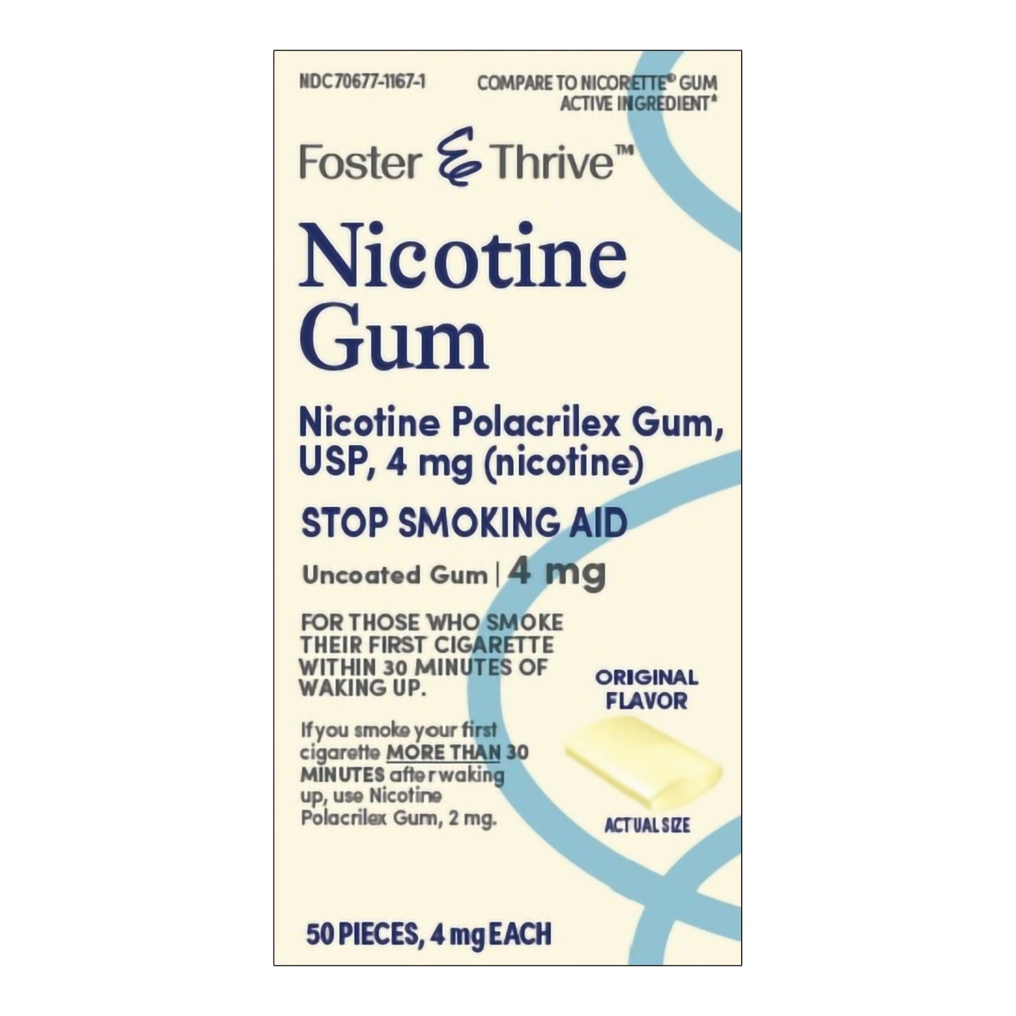 NICOTINE, GUM REFILL FT 4MG (50/PK)