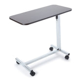 TABLE, OVERBED H-BASE WALNUT/CHROME (1/CS)