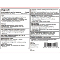 DIPHENHYDRAMINE HCL, LIQ ALCHL FREE 12.5MG/5ML 16OZ (12BT/CS