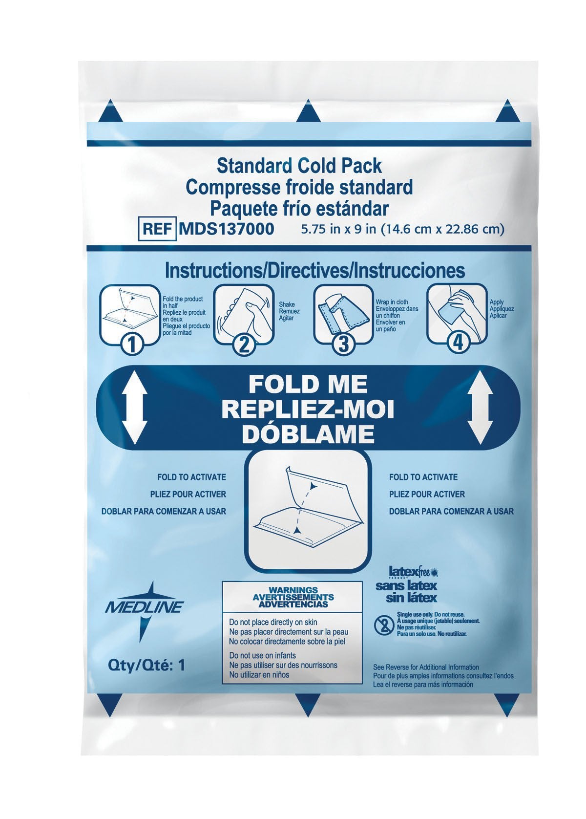 COLD PACK, INSTANT STD 5"X6" (50/CS)