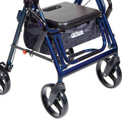 WALKER, ROLLATOR DUAL TRANSPORT W/CHAIR BLU (1/CS) D/S
