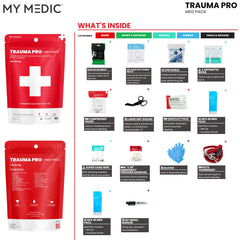 FIRST AID KIT, MEDICAL PACK F/TRAUMA PRO