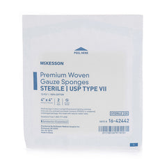SPONGE, GZE TYPE-VII 12PLY STR4"X4" (2/PK 25PK/BX 24BX/CS)