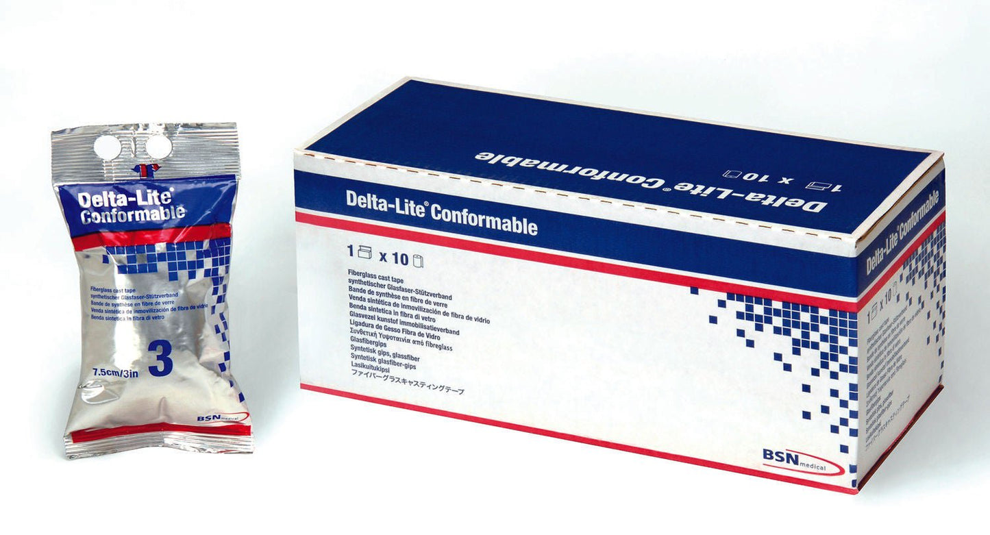TAPE, CAST DELTALITE CNFRM 2"X4YDS LT BLU (10RL/BX)