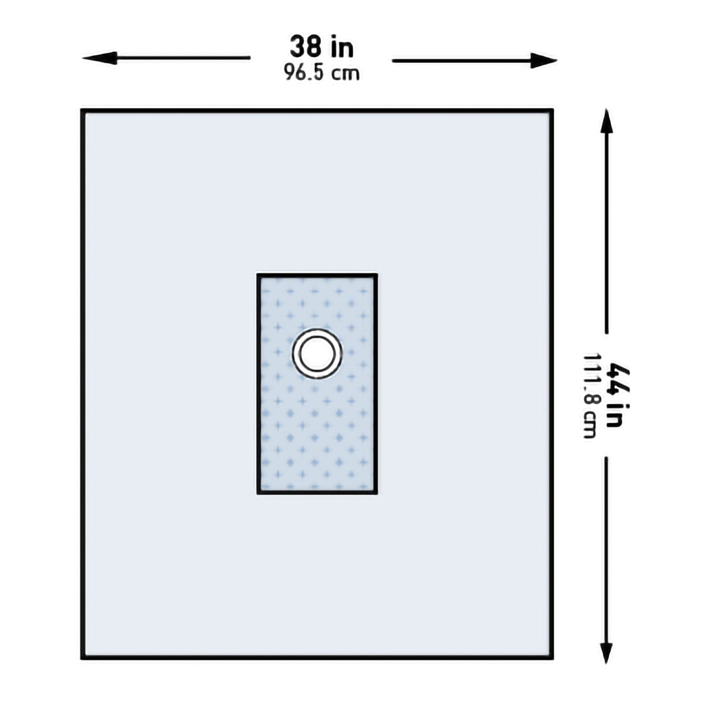 DRAPE, SURGICAL ANGIO BRACHIALSTR 38"X44" (32/CS)