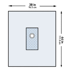 DRAPE, SURGICAL ANGIO BRACHIALSTR 38"X44" (32/CS)