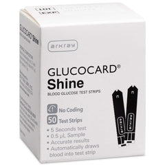 TEST STRIP, GLUCOCARD SHINE (50/BX 12BX/CS)