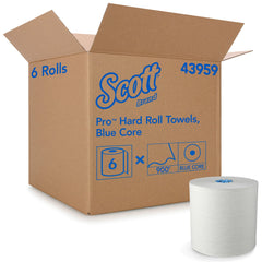 TOWEL, PAPER SCOTT PRO HARD ROLL WHT 900' (6/CS)