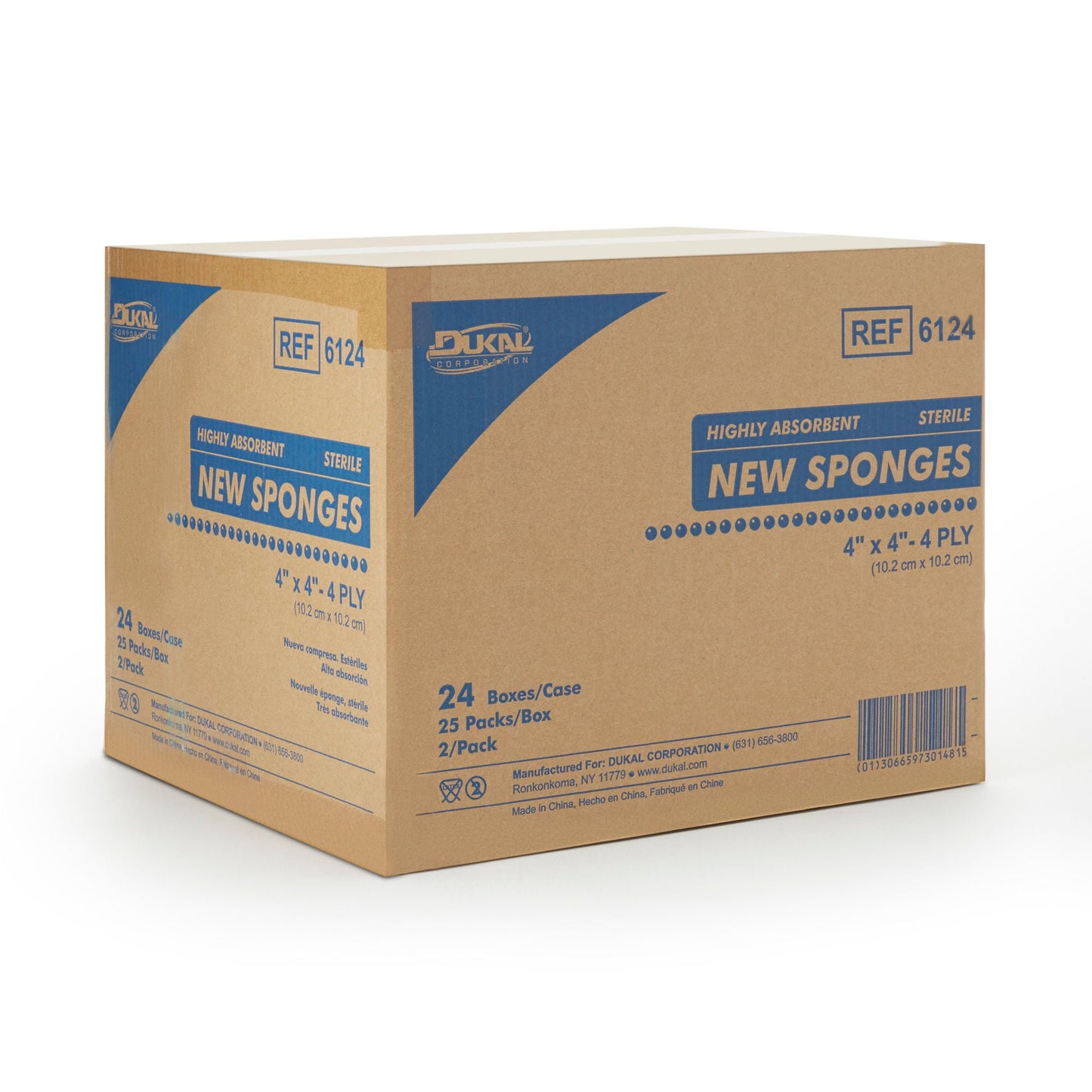 Dukal™ Sterile Nonwoven Sponge, 4 x 4 Inch, 4-Ply