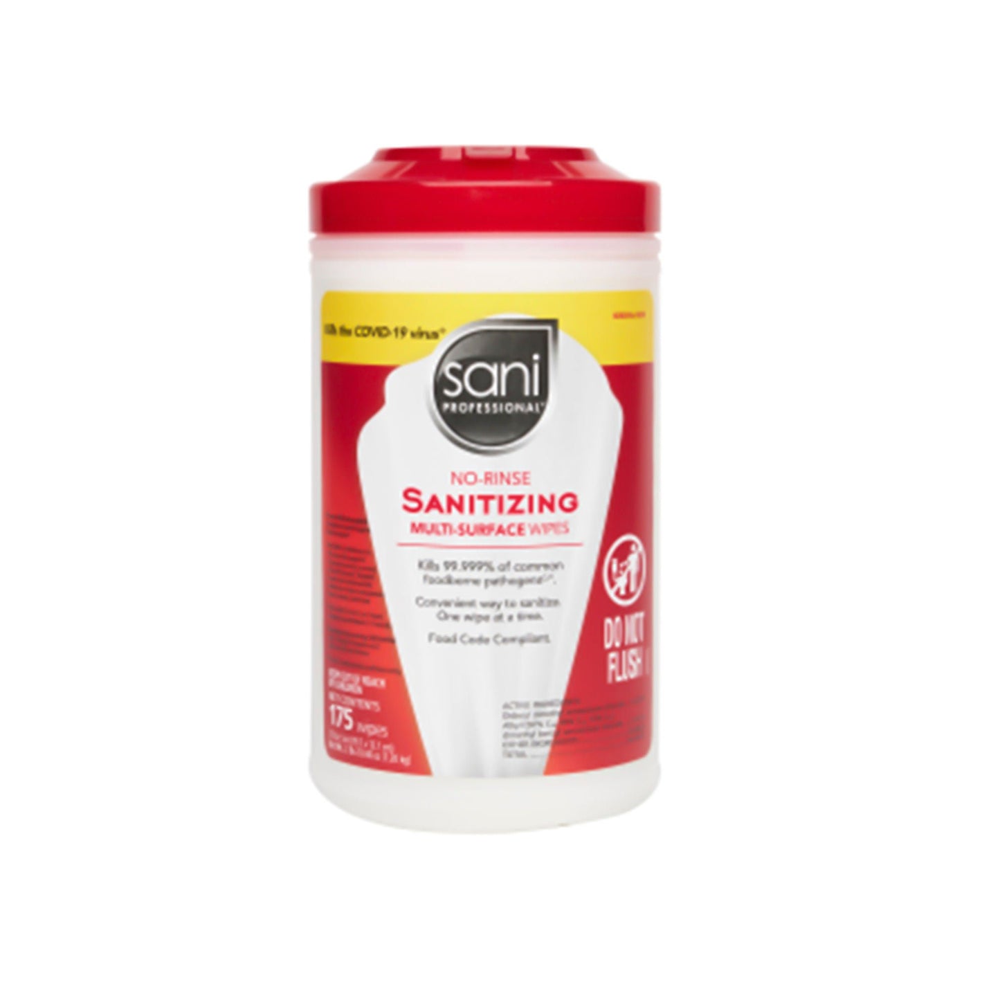 WIPE, SANITIZING NO RINSE MULTI-SURFACE (175/CN 6CN/CS)