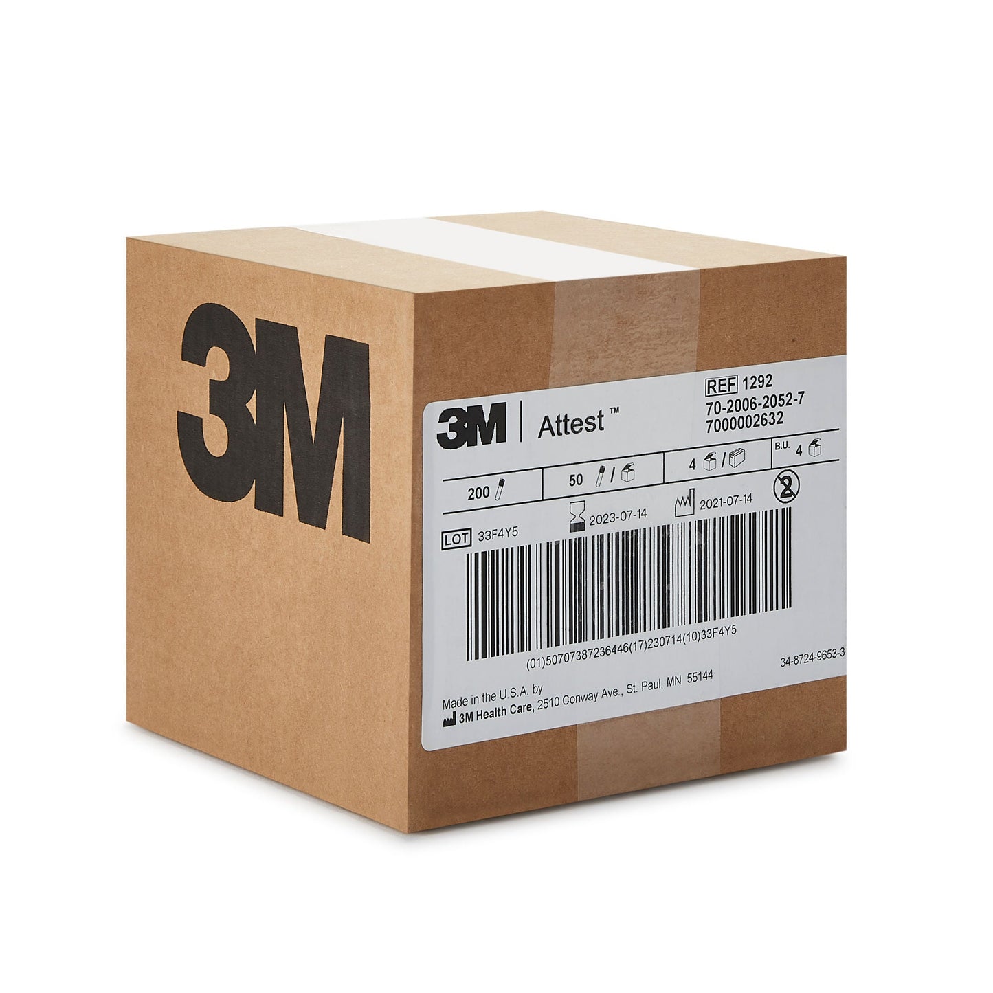 INDICATOR, STEAM ATTEST AUTOREAD (50/BX) 3M