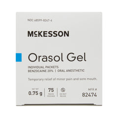ORASOL, GEL 20% BENZOL 0.9GM (75/BX)