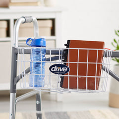 BASKET, W/TRA & CUP HOLDER F/ 1" FLDNG WALKER