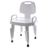 BENCH, BATH W/BCK & ARMS BRN