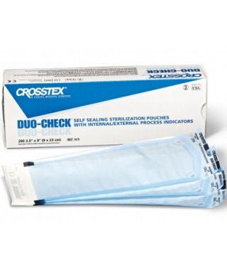 POUCH, STERILIZATION DUO CHECKHEAT SEAL 6X10 (200/BX 10BX/C