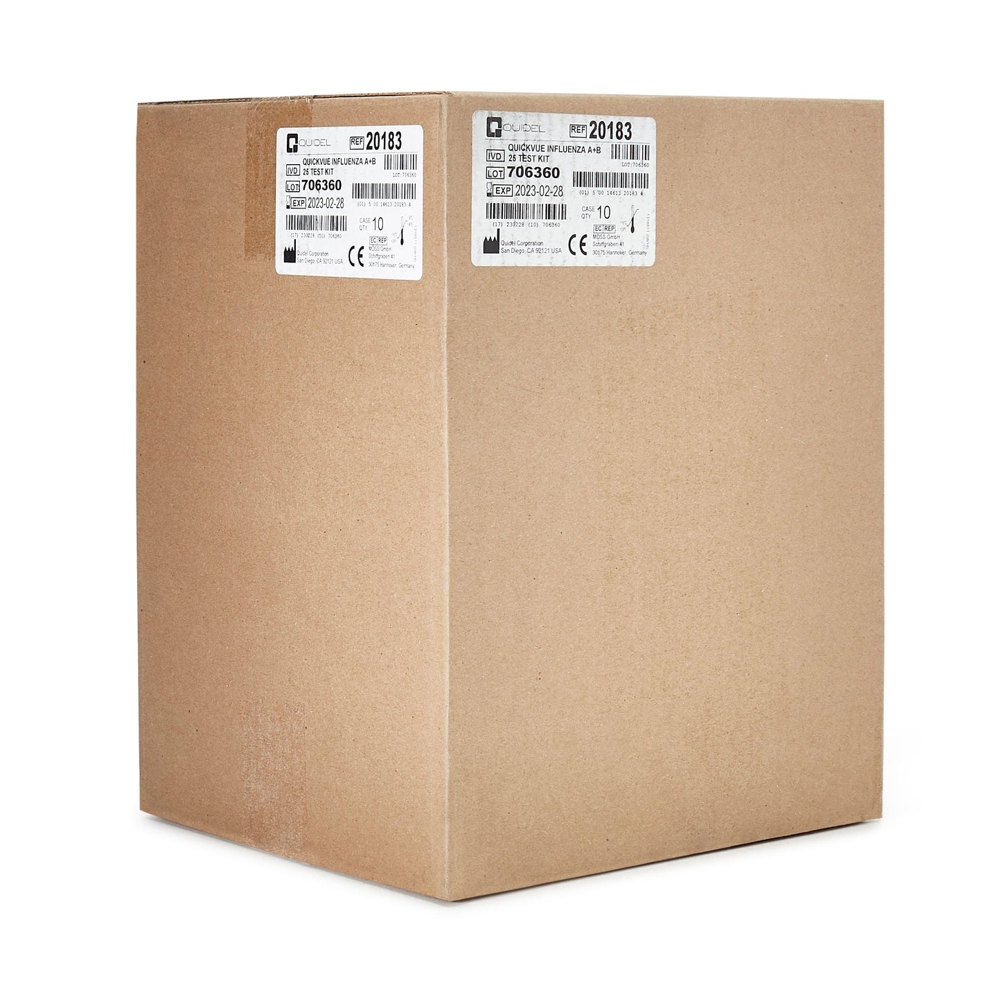 TEST KIT, INFLUENZA A+B QUICKVUE (25/KT 10KT/CS)