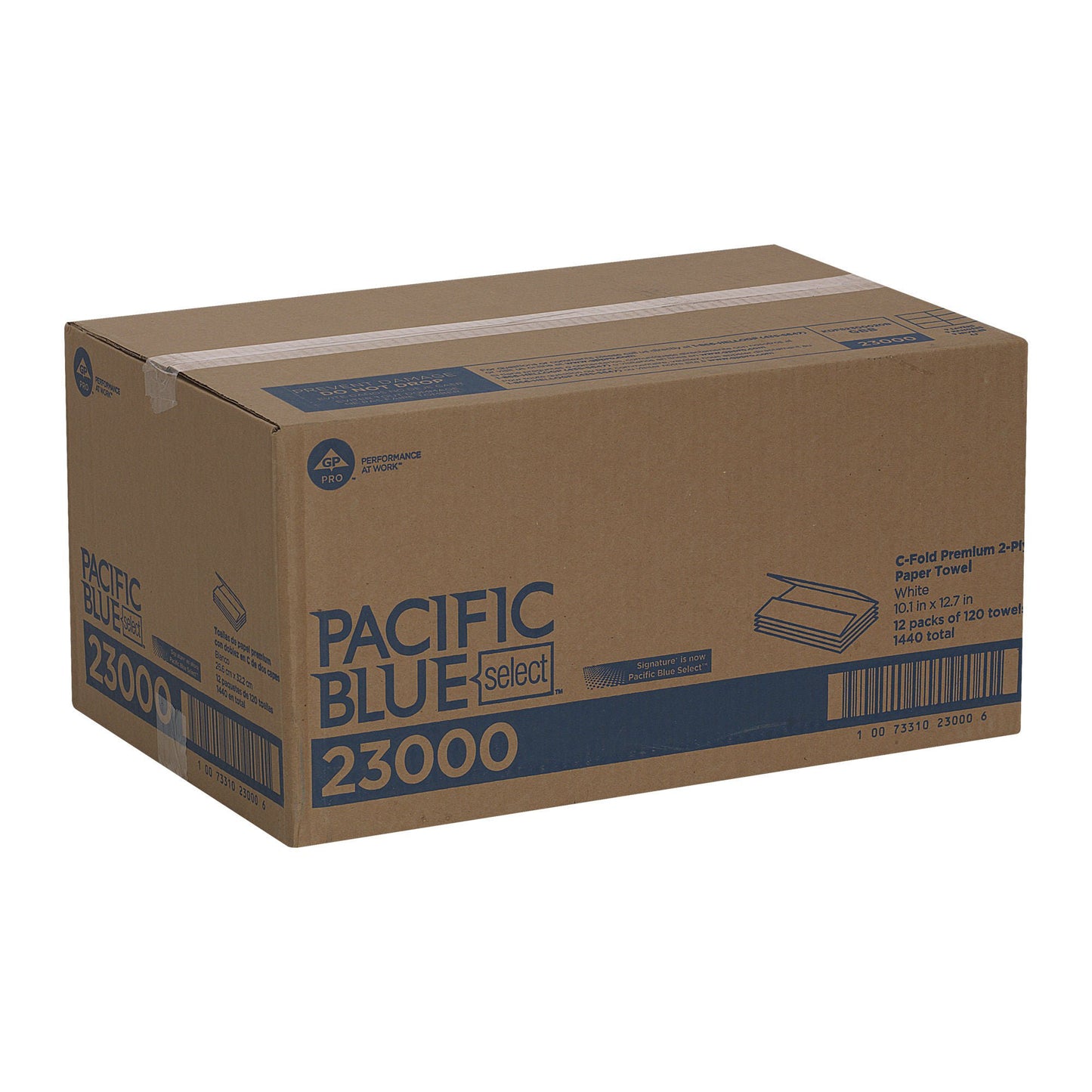 TOWEL, PAPER C-FOLD 2PLY 10"X13" (120/PK 12PK/CS)
