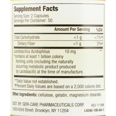 ACIDOPHILUS, CAP XS (100/BT 12BT/CS)
