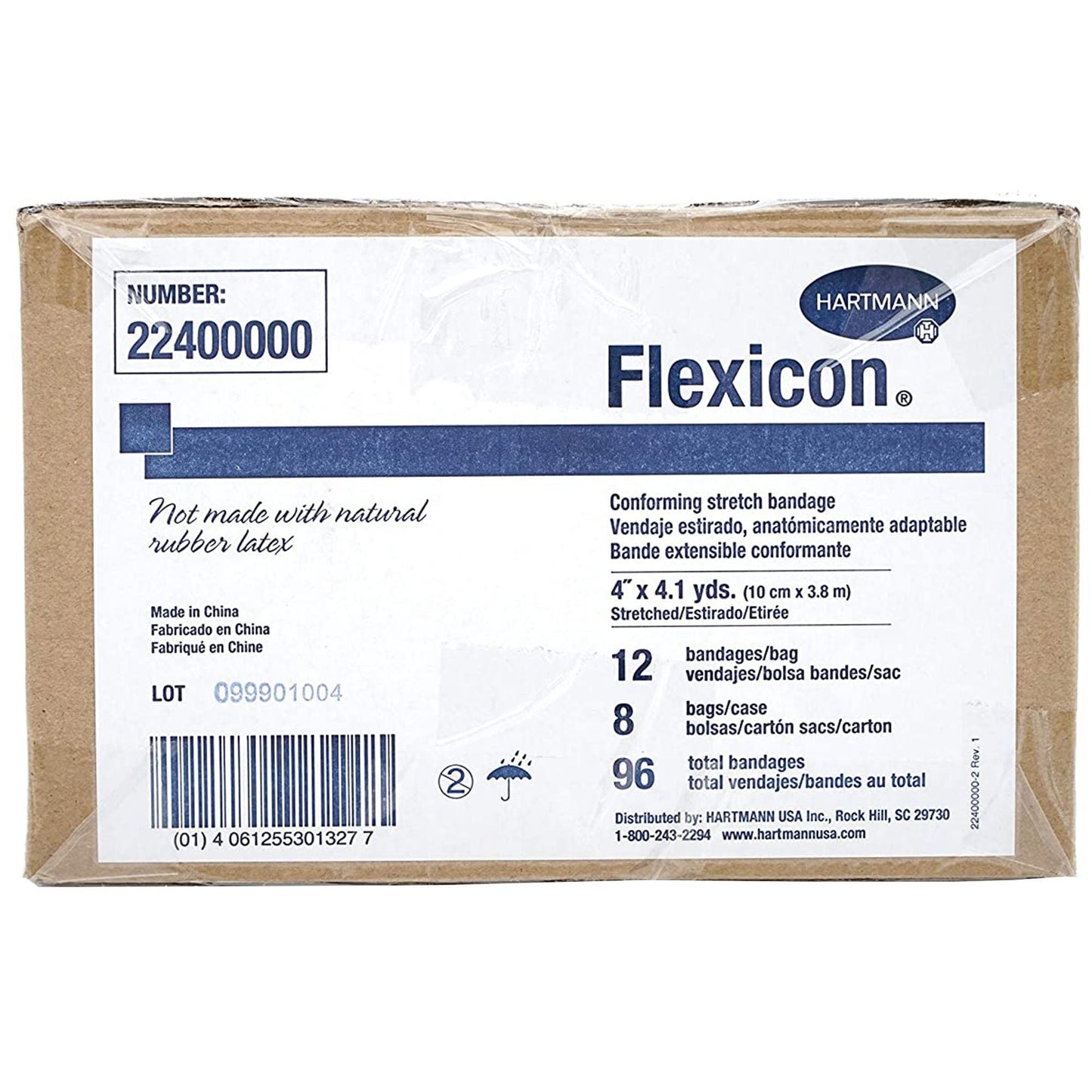 BANDAGE, ELAS GAUZE FLEXICN N/S 4"X4.1YD (12/BG 8BG/CS)